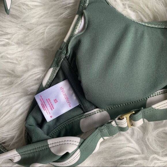 🟢3 for $20 —-XHILIRATION polka dot bikini adj shoulder & hip ties removable pads - Picture 5 of 5